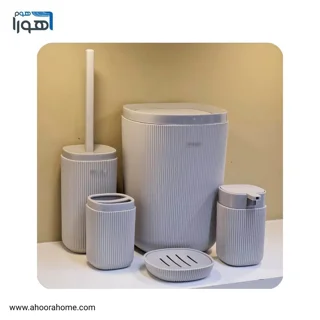 ست سرویس بهداشتی 5تکه مدل روما طوسی روشن