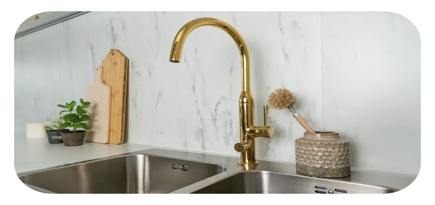 شیرآلات رنگ طلایی