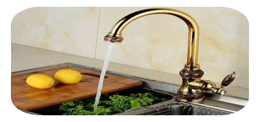 شیرآلات اهرمی شیک رنگ طلایی