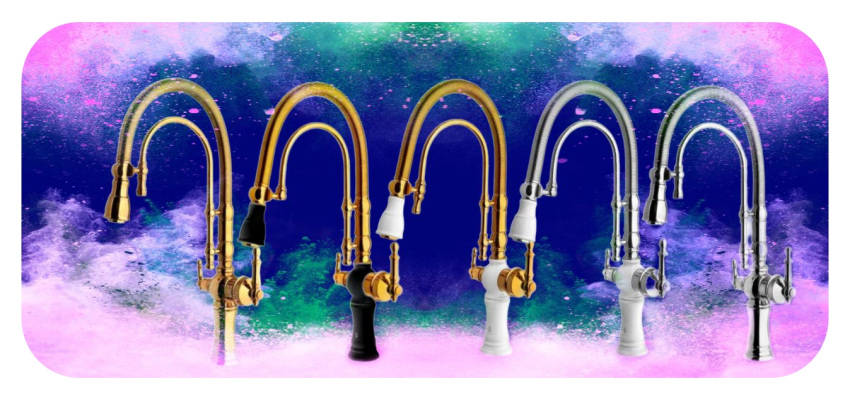 ست کردن رنگ شیرآلات با دکور آشپزخانه | طلایی، مشکی، کروم یا سفید؟