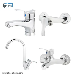 ست شیرآلات مدل موج کروم