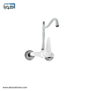 شیرظرفشویی دیواری مدل رها سفیدکروم