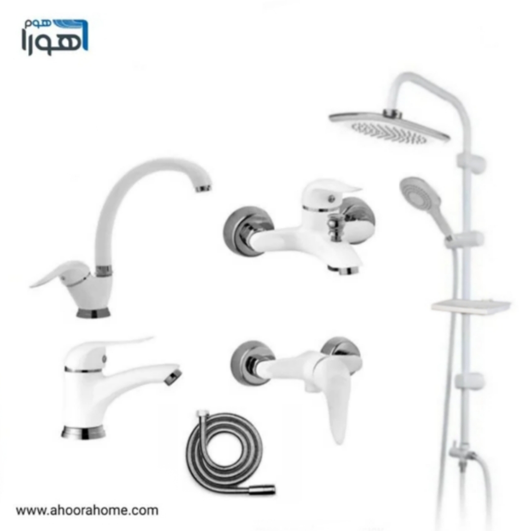 پک شیرآلات آلنر مدل سورن سفیدکروم مجموعه 6عددی