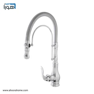 شیر ظرفشویی مدل آریسا فنری رنگ کروم بارسا AHOORA HOME
