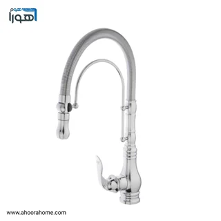 شیر ظرفشویی مدل آریسا فنری رنگ کروم بارسا AHOORA HOME
