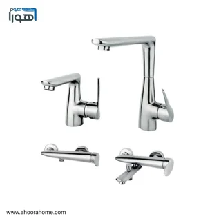 ست شیرآلات راسان مدل رابیت کروم RASSAN