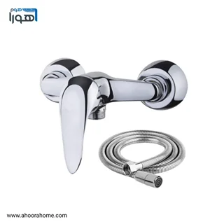 شیرآلات شیر توالت مدل سورن همراه با شیلنگ توالت AHOORA HOME