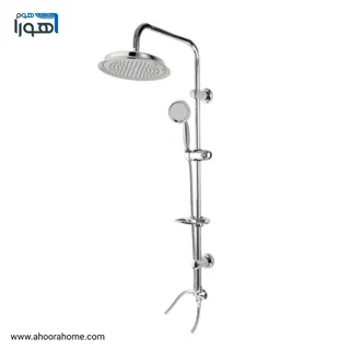 علمدوش حمام یونیورست دوکاره مدل ارکیده  آب و هوا تمام کروم