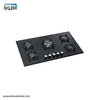 اجاق گاز رومیزی اکونومی صفحه شیشه 5شعله فندک دار