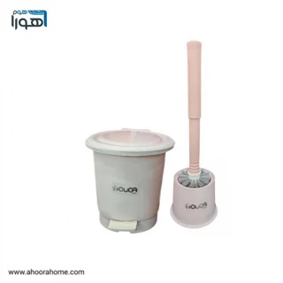 سطل فرچه سرویس بهداشتی رنگ صورتی کمرنگ