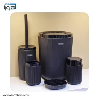 ست سرویس بهداشتی 5پارچه روما مشکی