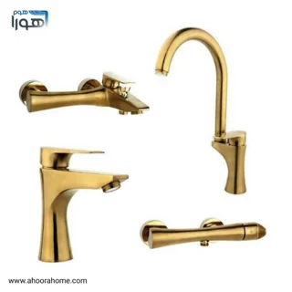 ست شیرآلات راسان مدل آتیس طلامات RASAN