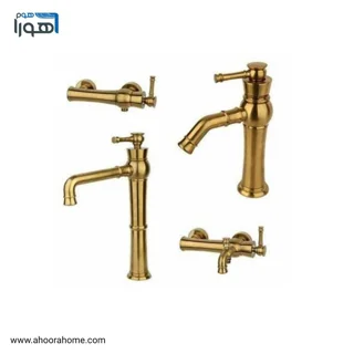 ست شیرآلات راسان مدل الیزه طلامات RASAN