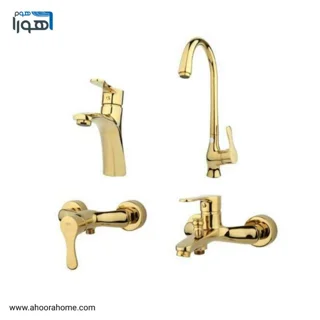 ست شیرآلات راسان مدل صدف طلایی RASAN